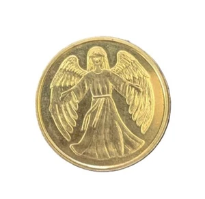 Vintage Gordian Angel / Thank You Collector's Token Gold Coin - Picture 1 of 2
