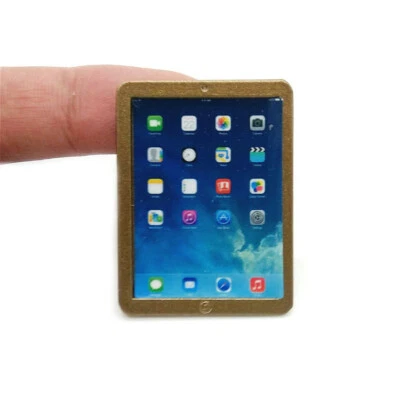 Dollhouse Gold Brand Tablet Computer 1:6 Look Model Miniature Accessories - Image 1 of 3