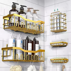 Shower Caddy 5 Pack,Adhesive Shower Organizer for Bathroom Storage&Home Decor&Ki - Picture 1 of 12