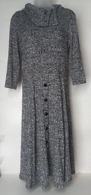 Robbie Bee Women's Cowl Neck Dress Gray Size Small - Image 1 of 4