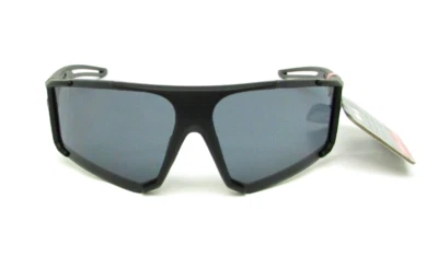 NEW Foster Grant IRONMAN Ironflex IF 23 333 SMK Matte Black Mens Wrap Sunglasses - Image 1 of 4