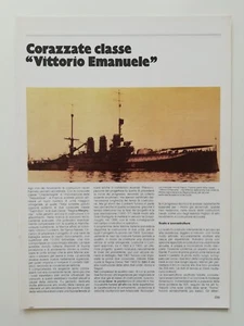 Storia della Marina Corazzate Classe VITTORIO EMANUELE Storia e Scheda Tecnica - Picture 1 of 2