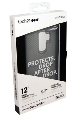 Samsung Galaxy S9 Plus Case Cover Tech21 Tough 100% Genuine Black EVO Flexshock - Imagem 1 de 3