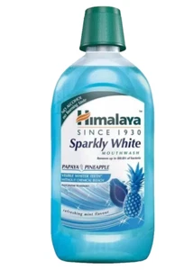Himalaya Sparkly White, enjuague bucal blanqueador, sin alcohol, 450 ml - Imagen 1 de 6