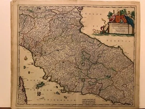 Tuscany-central Italy. Frederick de Wit.Original map. Amsterdam 1680-90 - Picture 1 of 1