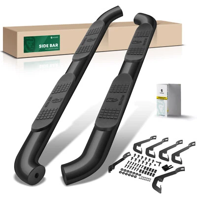 Barras de peldaños laterales ovaladas de 4" para Chevrolet Silverado 2500 GMC cabina extendida/doble cabina Foto 1 de 4