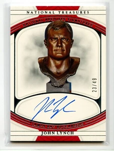 Panini National Treasures Archives Signatures 2021/49 John Lynch Auto HOF Bucs - Imagen 1 de 2