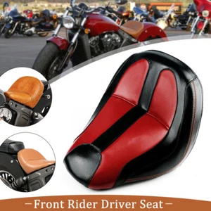 Rot Motorrad Vorderer Fahrersitz Soziuskissen für Indian Scout /Sixty 2015-2024 - Picture 1 of 6