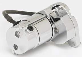 THUNDER FIRE CHROME STARTER HIGH TORQUE HARLEY SOFTAIL ELECTRA GLIDE TOUR FXR  - Image 1 of 1