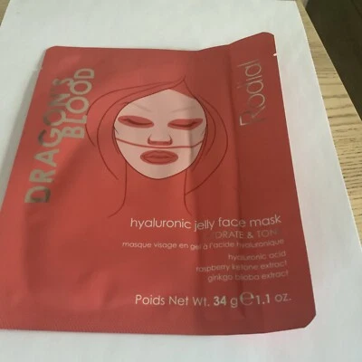 Rodial Dragon's Blood Hyaluronic Jelly Face Mask ~ Hydrate Tone 34g EXP 09-03-26 - Image 1 of 3
