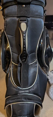 Bolsa de viaje de golf 17 verde con ruedas con cubierta superior y cubierta de llave a superior 7 divisiones Foto 1 de 4