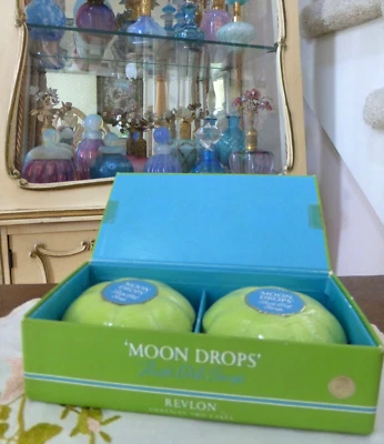 Juego de jabón de aceite de baño Revlon Moon Drops de colección años 70 4,2 OZ Ea u 8,4 OZ/240 g peso total Foto 1 de 4