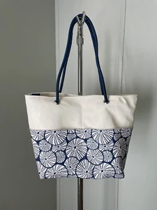 Recycled Sail Bag with Sea Urchin trim pockets beach travel tropical vacation - Picture 1 of 9