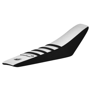 Funda de asiento Husqvarna 50 2024-2025 de Enjoy Mfg NEGRO/BLANCO/NEGRO COSTILLAS #430 - Imagen 1 de 5