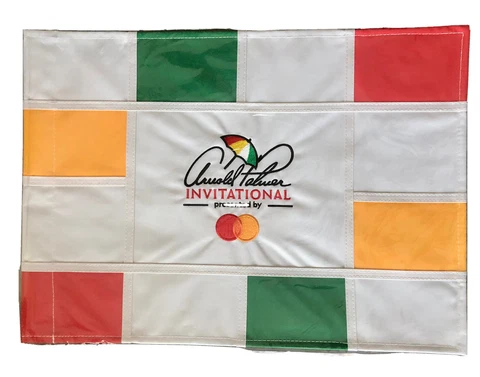 ARNOLD PALMER INVITATIONAL Checkered EMBROIDERED Golf Flag Cover