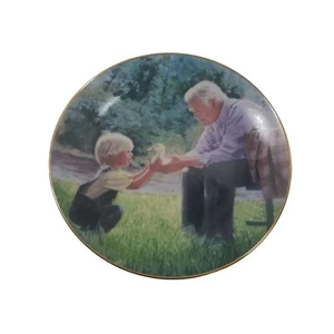 1989 WL George "Grandpa's Gentle Touch" Collectors Plate + COA VTG Donald Zolan - Picture 1 of 3