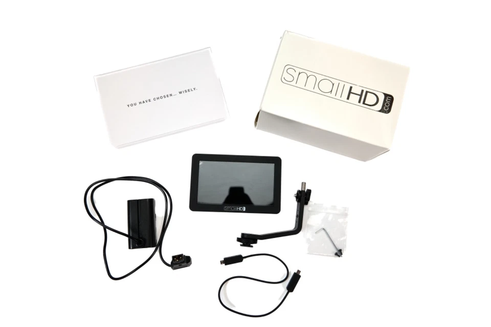 SmallHD Focus 5" On Camera Monitor w/D-Tap to Sony NP-F550 (L) power converter  - Image 1 of 4