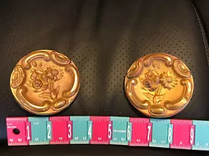 Pair of Floral Patterned Gilt Tiebacks - Ex - Picture 1 of 2