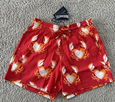 NWT 100% AUTHENTIC VILEBREQUIN Swim Trunks MOORISE- 2XL - RED - MEN - XXL - Image 1 of 4