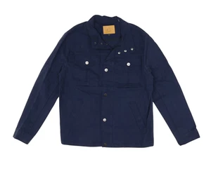 UGG L8206 Herren Navy Cohen Waxed Cotton Snap Closure Jacke Größe M - Bild 1 von 3