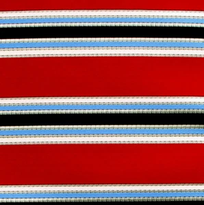 Men's Striped Pocket Square Dress Handkerchief Wedding Fashion Red & Blue Hanky - Picture 1 of 3
