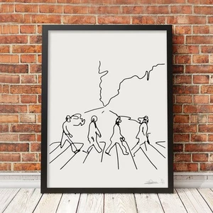 ABBEY ROAD - Framed minimalist signed and numbered limited edition print - Picture 1 of 19