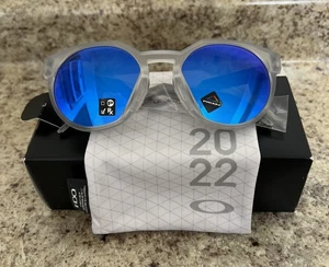 Oakley 0OO9464A Matte Clear Prizm Sapphire Sunglasses - Picture 1 of 16