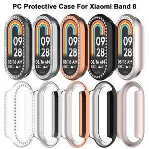 Bumber Diamond Encrusted Cover PC Screen Protector for Xiaomi Band 8 - Photo 1/17