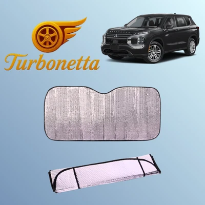 For All Mitsubishi UV Block Sun Shade Car Windshield Front Window Visor - Image 1 of 4