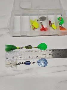 6 Stück Angelköder Colorado Spinnerbaits handgefertigt - wie abgebildet - Bild 1 von 12