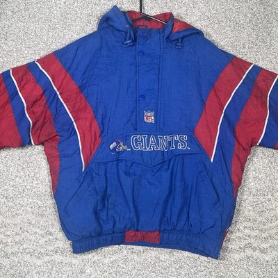 Chaqueta New York Giants Starter ProLine Para Hombres XL Auténtica 1/4 Cremallera Pullover Puffer Foto 1 de 4