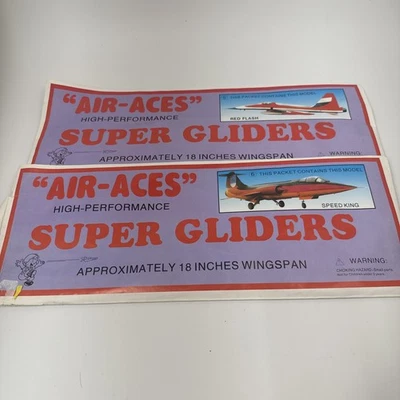 Años 80 Grande 18" Air Aces Super Planeador Espuma de Estireno Rojo Flash Nuevo Sellado Foto 1 de 4