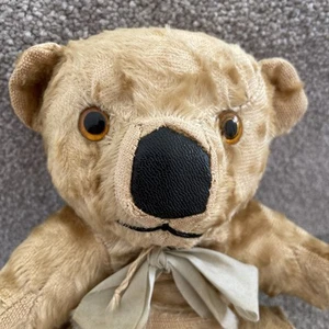 Small Antique Vintage Old Artificial Silk Plush Koala Teddy Bear Soft Toy - Picture 1 of 7