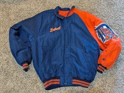 1990s Vintage Starter Diamond Collection Detroit Tigers MLB Mens  Size L Jacket - Image 1 of 3