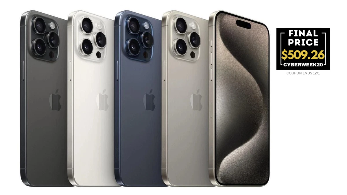 Apple iPhone 15 Pro Max Unlocked Cell Phones & Smartphones for