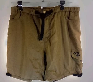 TREK pantaloncino bici 100% nylon asciugatura rapida tasche marrone nuovo tg. Vita L 38" (T9) - Foto 1 di 9
