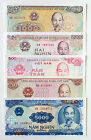 5 Différentes Vietnam Papier Monnaie Plus Unc.