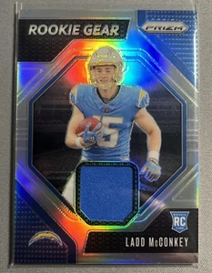 LADD McCONKEY 2024 Panini Prizm Football SILVER PRIZM Rookie Gear Patch RC - Picture 1 of 6
