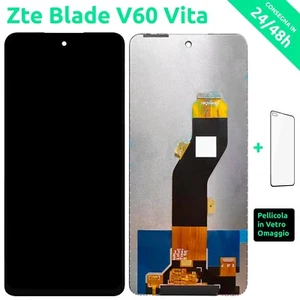DISPLAY LCD ZTE BLADE V60 VITA Z2350 V60 DESIGN SCHERMO TOUCH SCREEN VETRO NERO - Photo 1/4