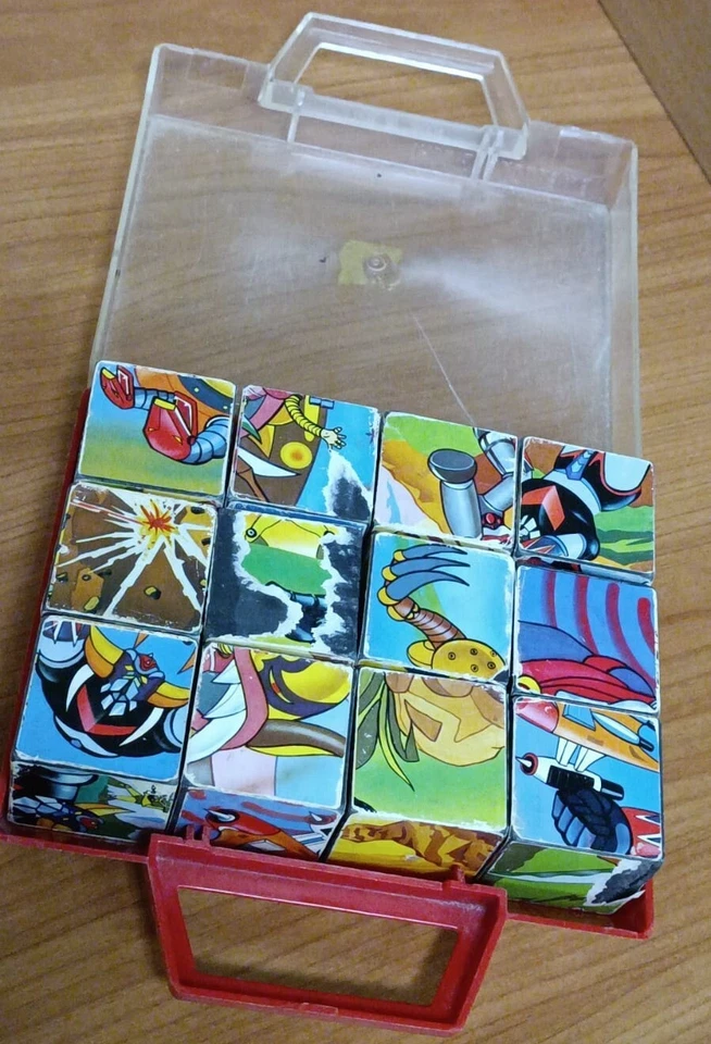 Goldrake Atlas Ufo robot puzzle cubi Clementoni vintage anni 80 - Immagine 1 di 4