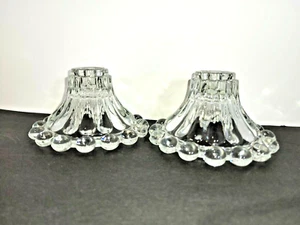 Schöner Anchor Hocking Kerzenständer Berwick-Boopie-klar - 2er Set - Bild 1 von 5