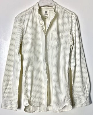 KENT & CURWEN X David Beckham cream striped cotton button down shirt Size XS - Image 1 of 4