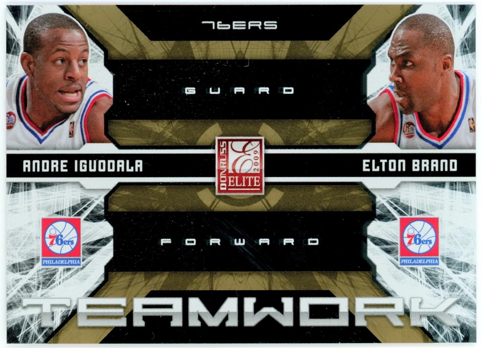 2009-10 Donruss Elite Teamwork Gold Andrea Iguodala Elton Brand 74/100 #23 - Imagem 1 de 1