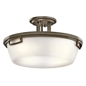 Kichler Lighting 42433SWZ 3-Light Semi-Flush Ceiling Light, Glass Shade Only - Picture 1 of 1