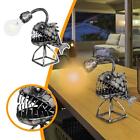 Retro Iron Metal Table Lamp Angler Fish Light with Head Lamp Flexible Deco J6F0