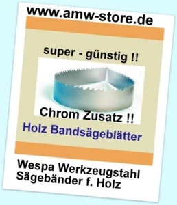 3 Stück MIX Sägeband 2240x0,65mm 8,10,16 Bandsägeblatt Holz Scheppach HBS 32 Var - Bild 1 von 1