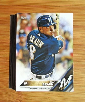 2016 Topps Mini MILWAUKEE BREWERS Team Set - Image 1 of 2