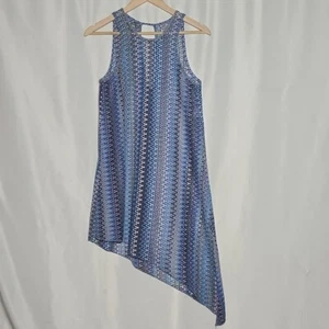 Becca Rebecca Virtue Knit Blue Purple Swim Cover Up Horizon Mini Dress Size XS - Picture 1 of 7