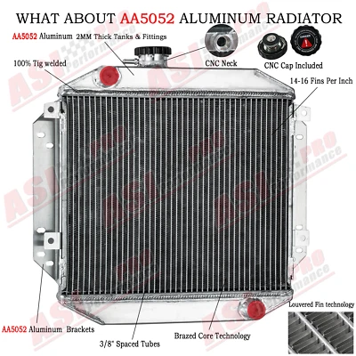 2 ROW For FORD ESCORT MK2 1.6 RS 1600 40MM ALLOY RACE RADIATOR ALUMINIUM / - image 1 of 4