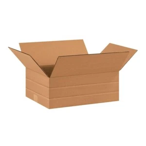 25 Pack Heavy Duty Multi Depth Shipping Boxes 16x12x6 for Moving and Storage - Picture 1 of 3
